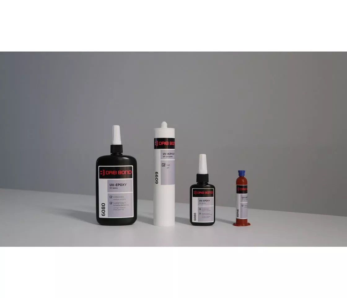 UV-Kleber für Glas u. Metall